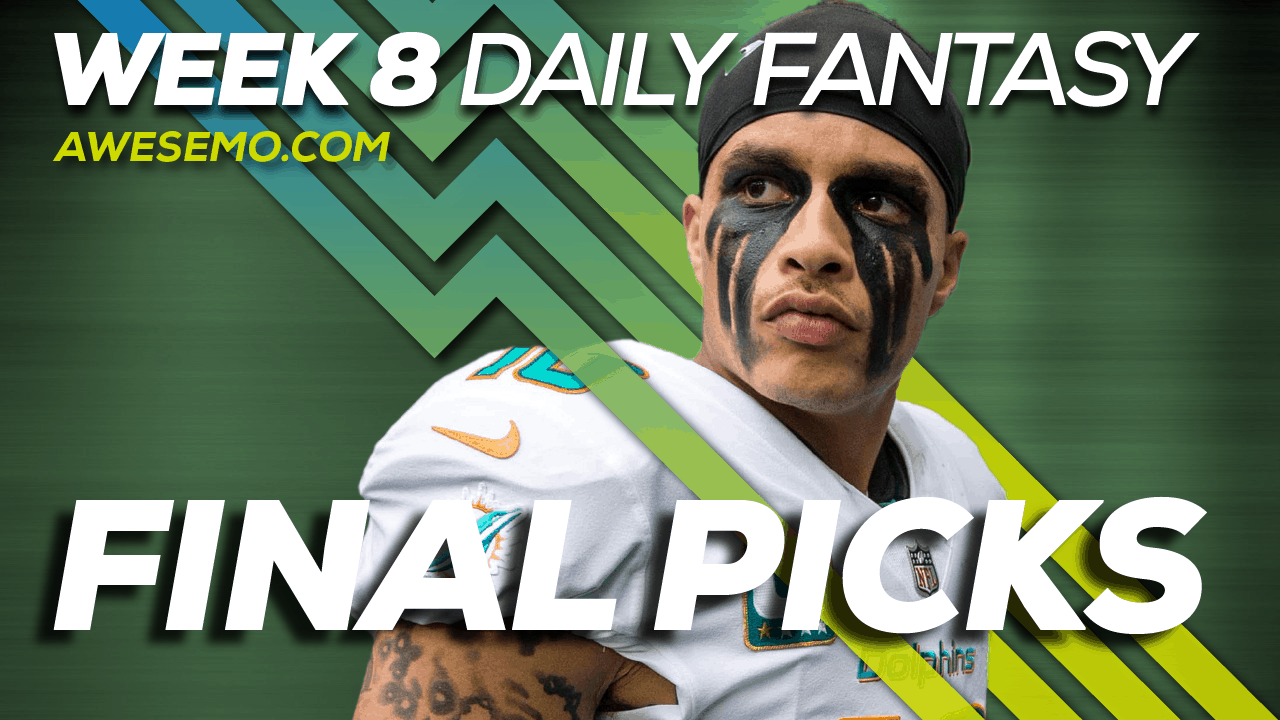 Nfl Dfs Picks Week Draftkings Fanduel Nfl Fantasy Deeper Dive