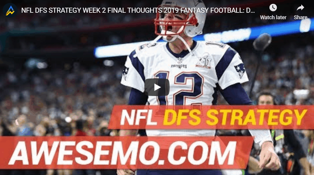 Fantasy Football Week 2: DFS picks and strategy for Yahoo Sunday