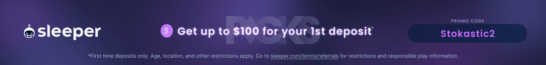 Sleeper Fantasy Promo Code OS2 - Get $100 + 100x Payouts!